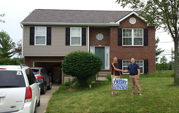 Satisfied Roofing Customer in Cincinnati - Frisby Roofing, roof repair cincinnati ohio, best roofers in cincinnati, roofer cincinnati oh, commercial roofing cincinnati, commercial roofing cincinnati ohio, metal roofing cincinnati.
