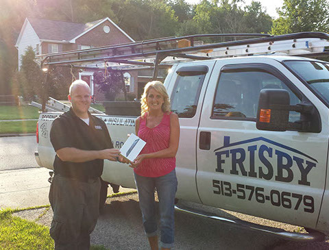 Roofing Customer Wins iPad Contest - top 10 roofers in cincinnati , roofers in cincinnati ohio, roofing companies in cincinnati ohio, roofing company cincinnati ohio, roofing repair cincinnati.